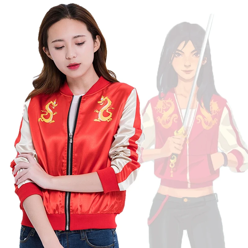 Косплей муlan костюм принцессы из фильма Wreck-It Ральф 2 пары с принтом дракона