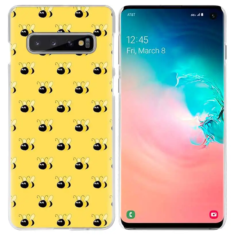 07 Пчелы Золотой Мёд чехол для samsung Galaxy S10 5G S10e S9 S8 M30 M20 M10 J4 J6 плюс J8 Note 8 9 животных жесткий чехол из ПК для телефона - Цвет: 07