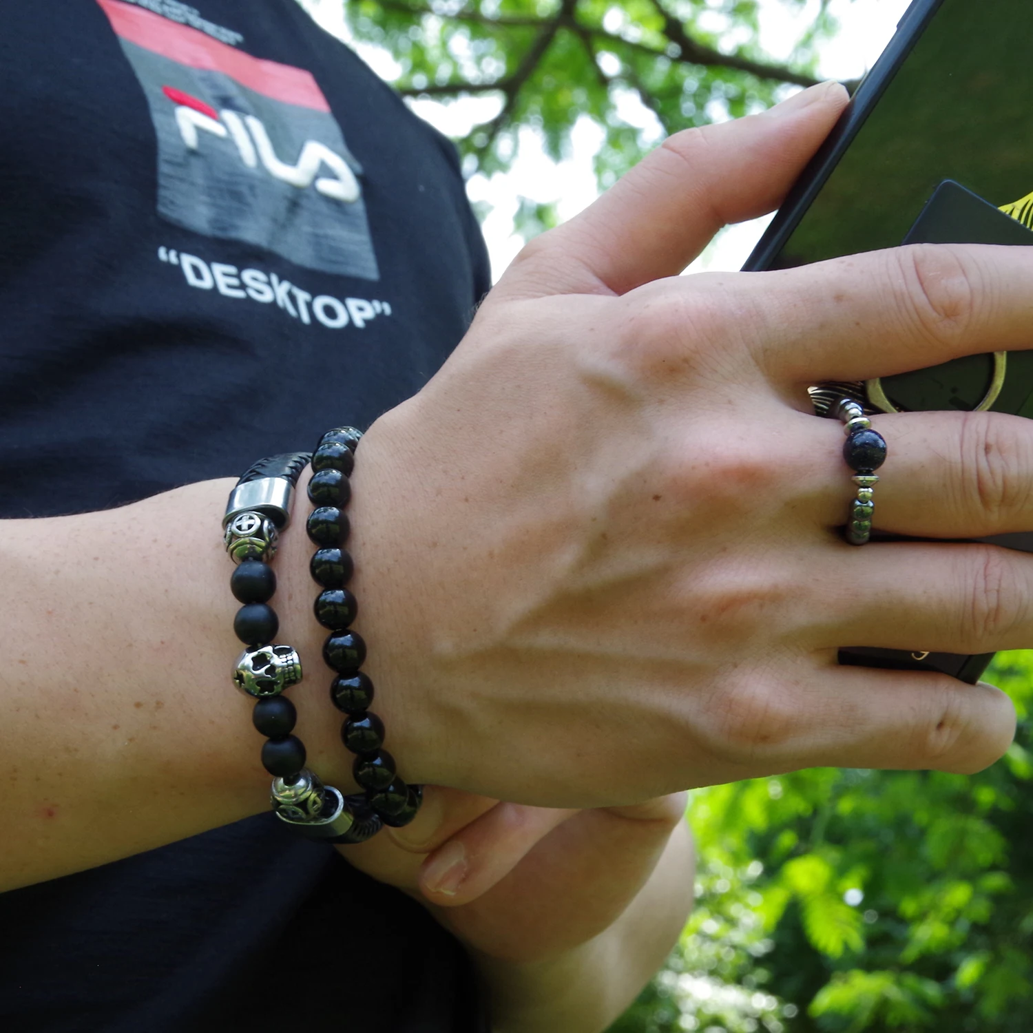 Мужские Браслеты 2019 с натуральным кристаллом кварца застежка браслета ювелирные