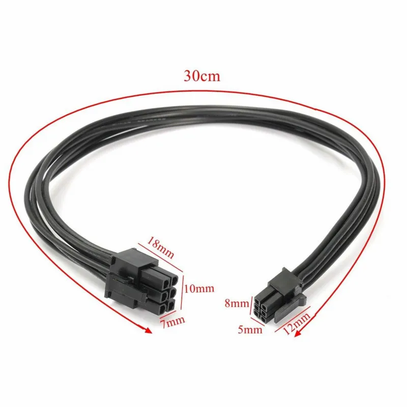 Мини 6-контактный к PCI-E 6PIN видеокарта кабель питания для Mac G5/Pro | Компьютеры и офис