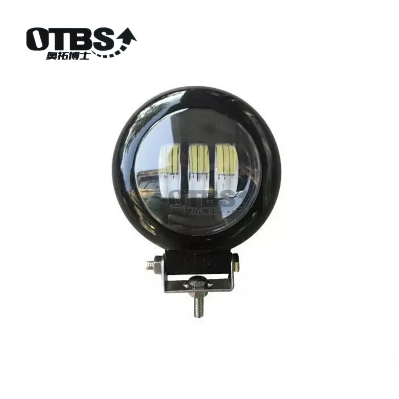 1pcs round black OTBS 30 Вт Универсальный светодиодный автомобильный мотоциклетный Светодиодный точечный светильник s парковочная Рабочая лампа для Jeep ATV SUV Moto 4X4 светодиодный внедорожный светильник - Цвет: 1pcs round black