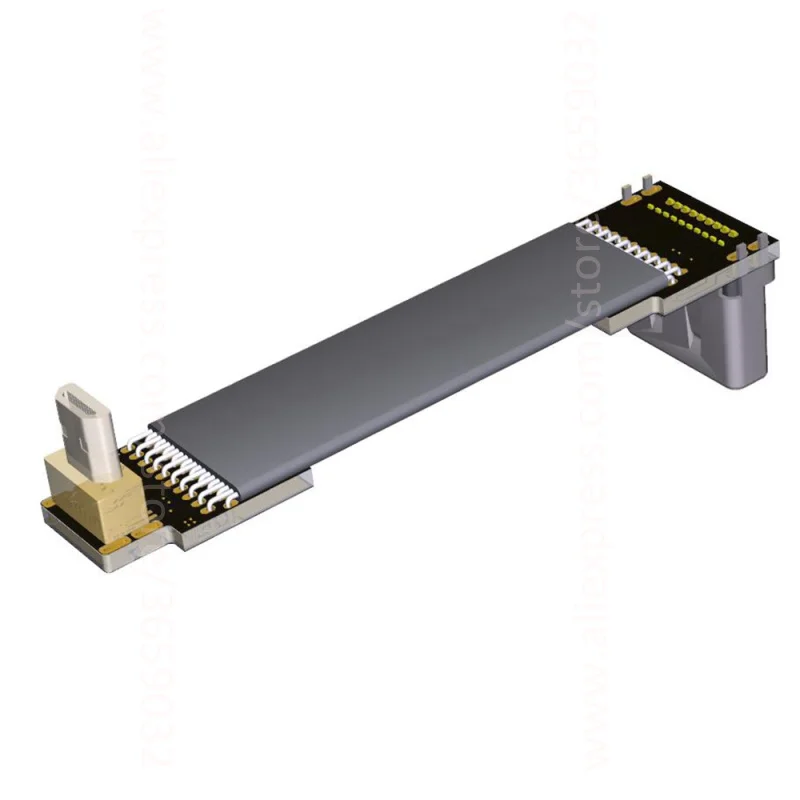 Кабель Micro HDMI с двойным углом поворота 5/10/15/20/30/50/80/100 см конвертер кабель V2.0 4K x 2K @