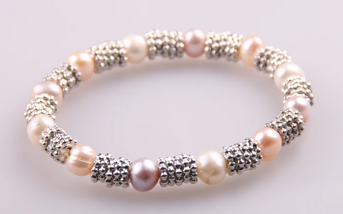 MOODPC Бесплатная доставка модные браслеты из пресноводного жемчуга в белом