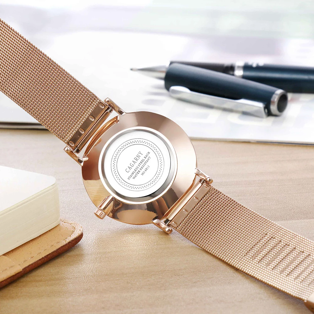 Часы женские кварцевые золотого цвета ультратонкие стальные 36 мм|reloj brand|reloj relojreloj