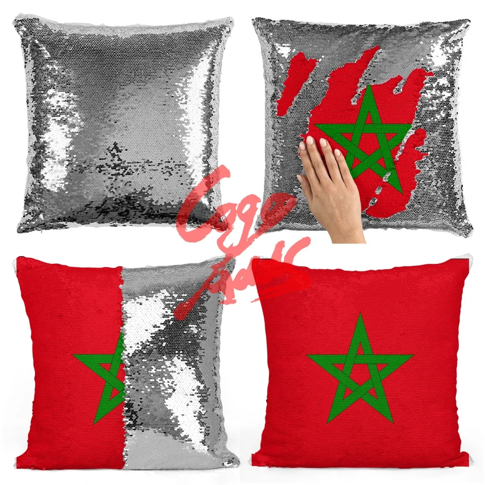 Morocco украшения дома аксессуары украшения комнаты наволочки Пледы Подушки обратимая Русалка Подушка с блестками чехол