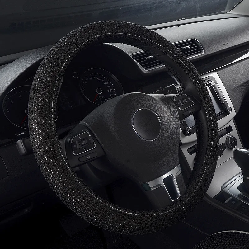 Breathable non-slip fabric car steering wheel cover for Mazda cX-4 2 8 CX-9 RX-8 MX-5 3 6 5 Chrysler 300 styling accessories | Автомобили