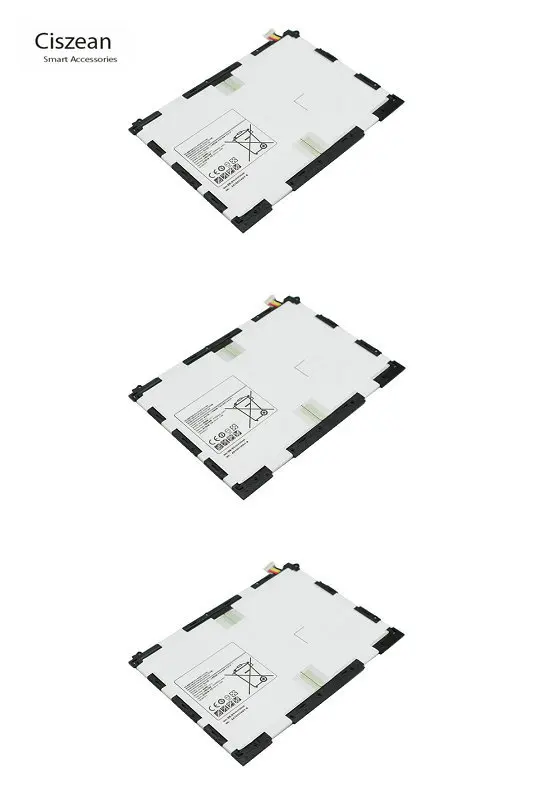 Ciszean 3x6000 мАч EB BT550ABE Сменный аккумулятор для Samsung Galaxy Tab A 9 7 дюйма SM T550 P555C T555C T555 P351