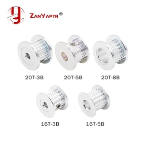 Алюминиевый Натяжной ремень ГРМ 2GT GT2, шкив 16T, 20T, зубья зубцов 3 мм, 5 мм, 8 мм, Ширина ремня ГРМ для 3D принтера 6 мм