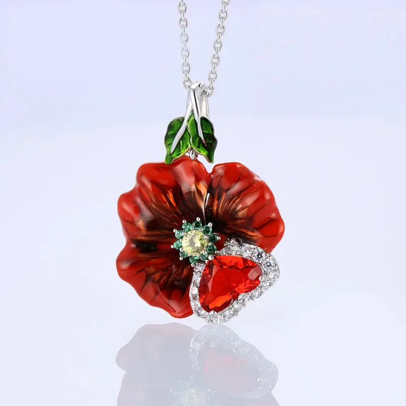 Santuzza Silver Necklaces Pendants For Women Natural Stone Pendant fit for Necklace 925 Sterling Enamel | Украшения и аксессуары