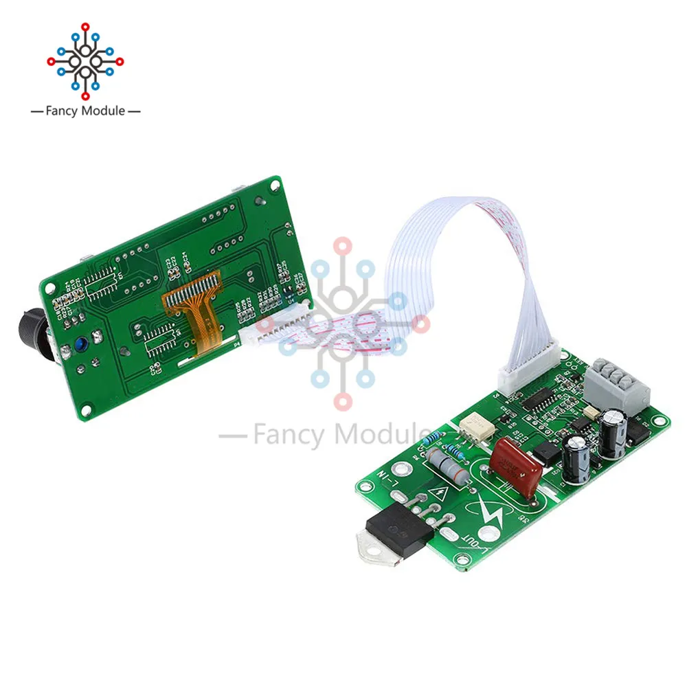 Цифровой ЖК-дисплей измеритель напряжения Ампер плата управления временем 100A/40A