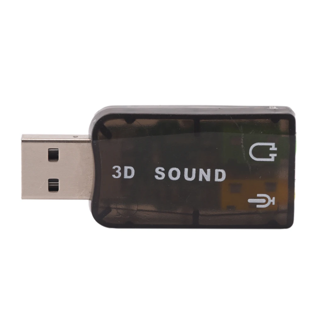 USB 3D Звуковая карта аудио 5 1 Внешняя звуковая адаптер мини динамик интерфейс