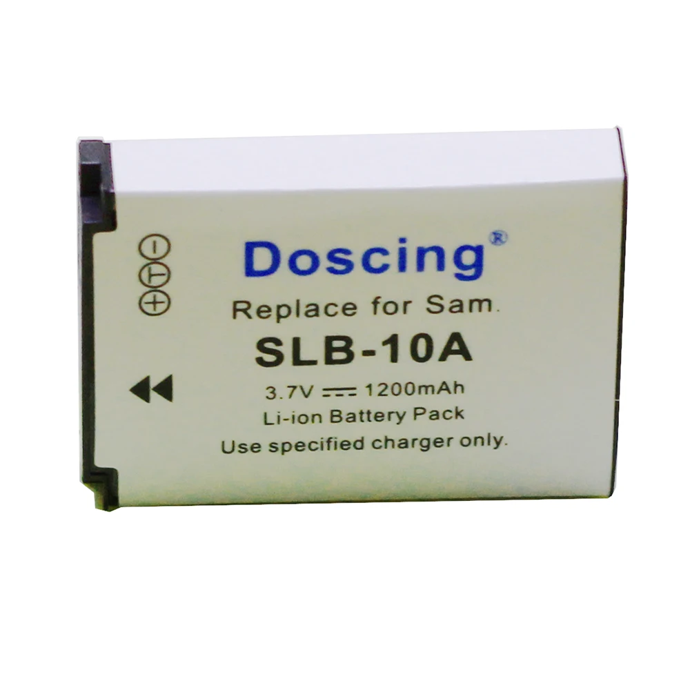 Аккумулятор Doscing SLB 10A для камеры Samsung SL102 SL202 SL420 SL620 SL820 HZ10W HZ15W ES55 L100 L110 L200 L210