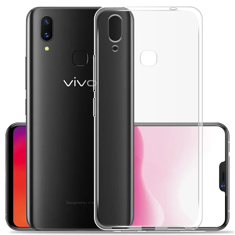 Чехол для Vivo V9 чехол накладка 6 3 дюйма мягкая прозрачная силиконовая задняя