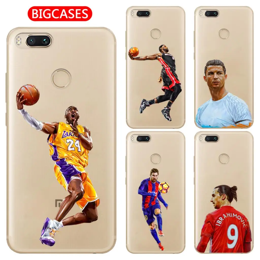Для Xiaomi Mi A1 5X чехол 5 &quotмягкий TPU силиконовый популярный классный Кобе Джеймс