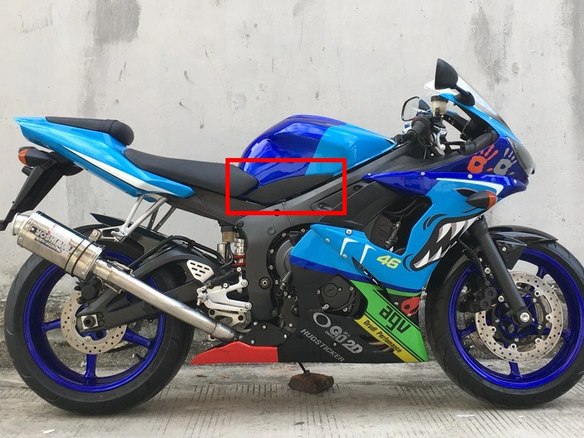 Обтекатель боковой панели бака из углеродного волокна для YAMAHA YZFR6 YZF R6 YZF600 2003 2004