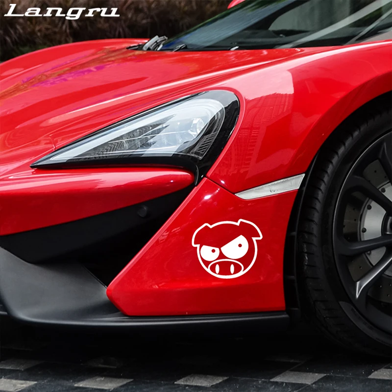 Виниловая наклейка Langru Evil Rally Pigs забавные виниловые наклейки для стайлинга