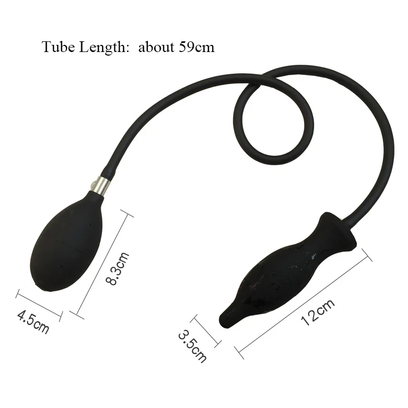 Надувная силиконовая Анальная пробка Анальный расширитель расширяющиеся