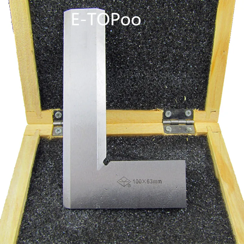 Металлическая линейка серебристого цвета 100x63 мм|ruler square|ruler steelruler metal |