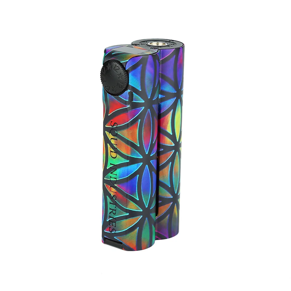 Flower of Life Squid Industries двойной бочонок V3 150 Вт VW мод с плоским верхом OLED дисплей без батареи двойной бочонок коробка мод VS Drag 2 - Цвет: Flower of Life