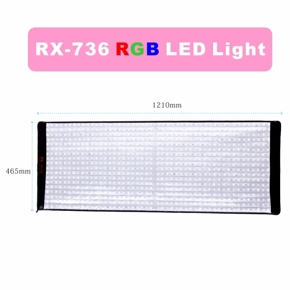 Falcon Eyes 200 Вт RX 736 RGB 2000K ~ 9999K Цветовая температура портативная Светодиодная лампа