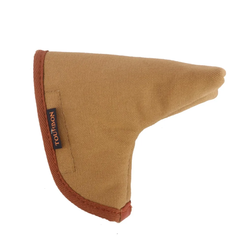 Tourbon Retro Golf Club Head Putter Cover Protector Carrier Canvas & Fleece Padded Golf Bags Pouch