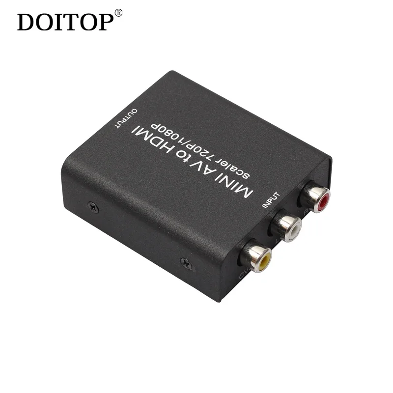 DOITOP MINI AV CVBS 3RCA to HDMI Audio Video Converter Adapter Mini To Support HD 720p 1080p |