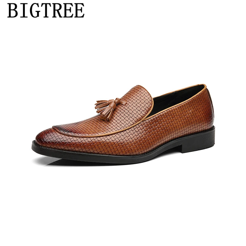 

Italian Shoes Men Classic Loafers Men Dress Shoes Leather Coiffeur Formal Shoes Men Office Big Size Sepatu Slip On Pria Ayakkabi