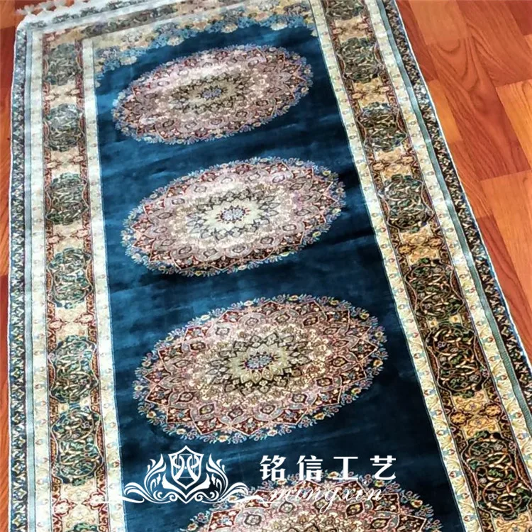 2 5 &quotx 10&quot ручной работы длинный шелковый ковер декор для салона | Дом и сад