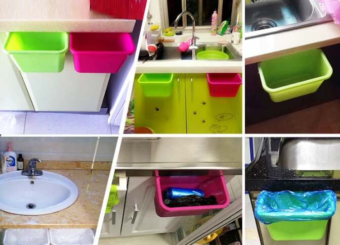 1 шт. 3 цвета экологически чистые новинка ящик для кухонного шкафа дверь мусорное