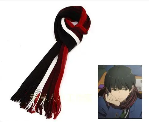 Шарф Kyokai no kanata Nase Hiroomi красно белый шейный платок шаль бесплатная доставка|scarf