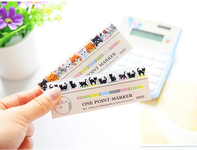 Милый блокнот для заметок с черными кошками канцелярские принадлежности