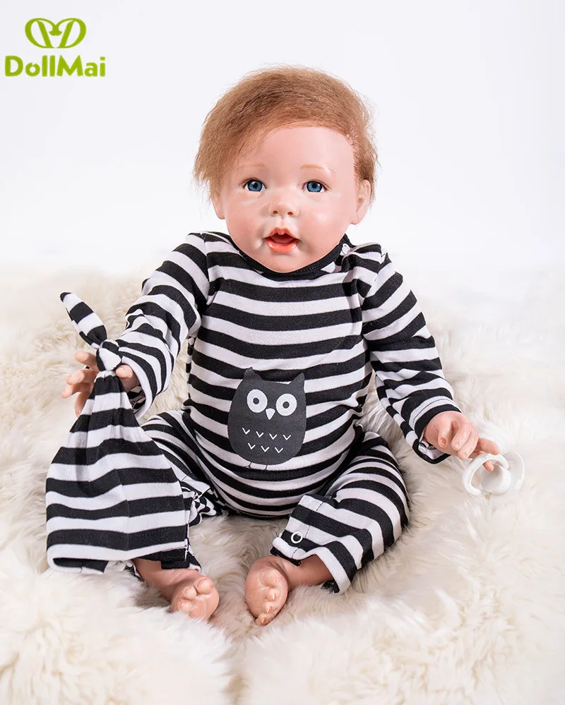 

Realistic baby boy doll reborn Silicone Reborn Babies alive Dolls 50cm child Toys Lifelike Bebes Reborn Menino Bonecas