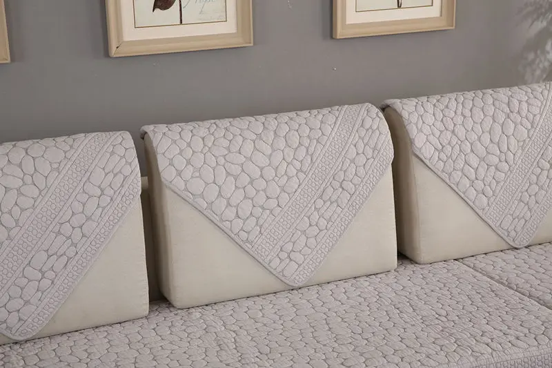 Белые 3D каменные чехлы на кресла полотенце Slipcover плюшевая ткань диван