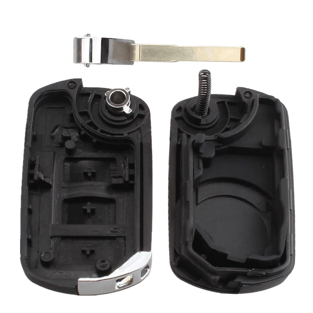 3 Button Folding Key Shell Case for Land Rover Range Rover Sport LR3 Discovery 3