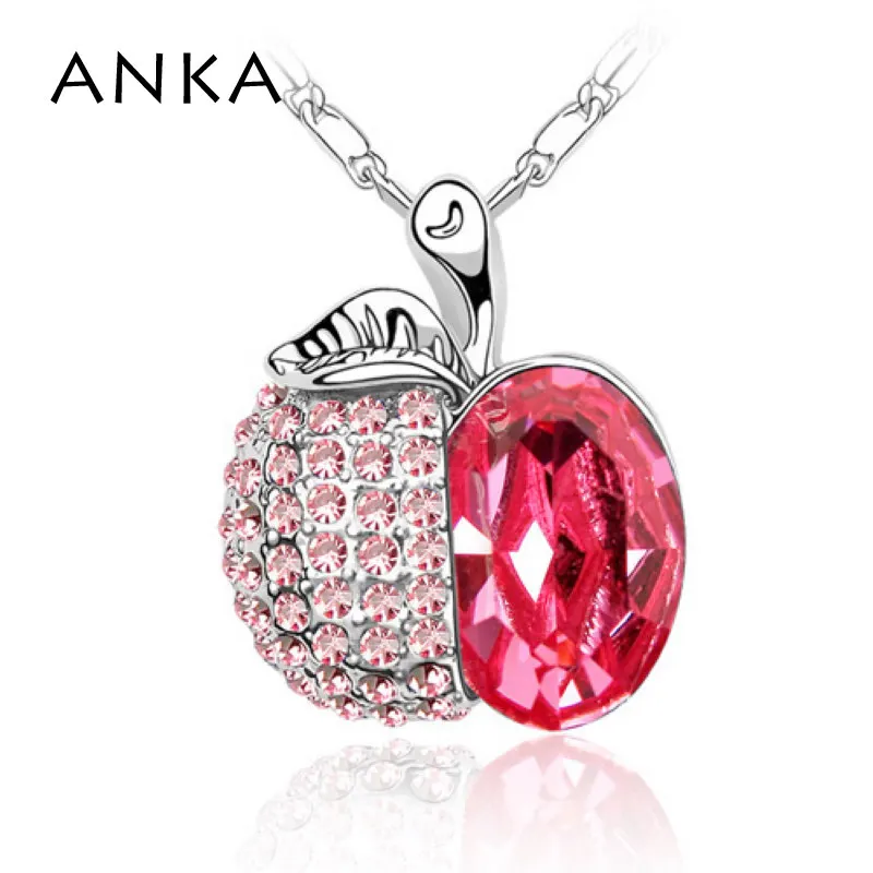 Анка новые ювелирные изделия ожерелья с кристаллами из австрийских любовь к Apple