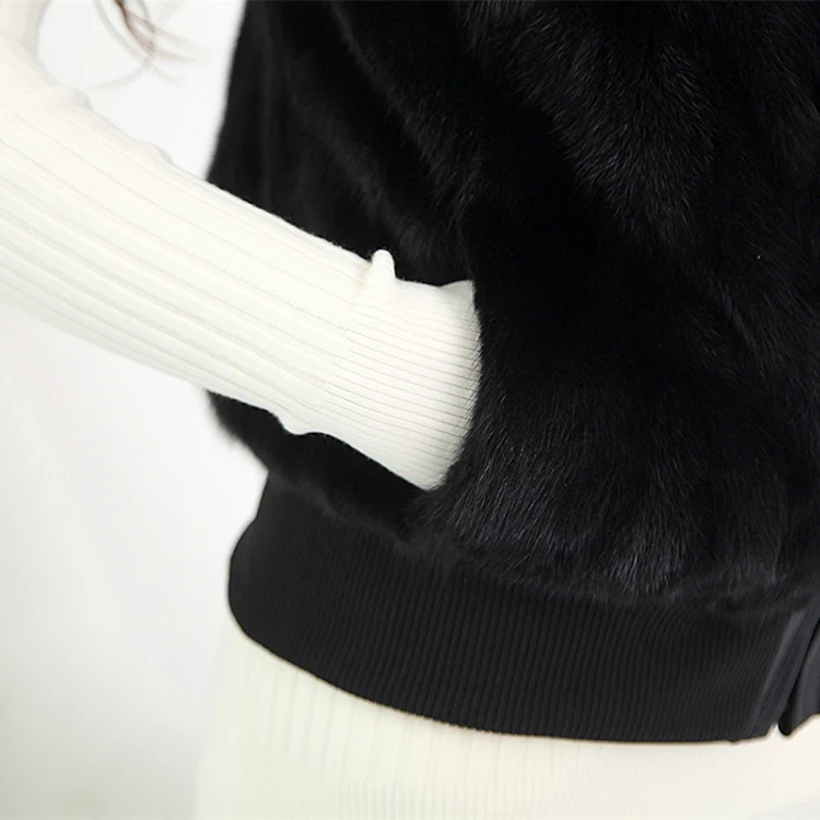 Женский жилет из натурального меха норки | Женская одежда