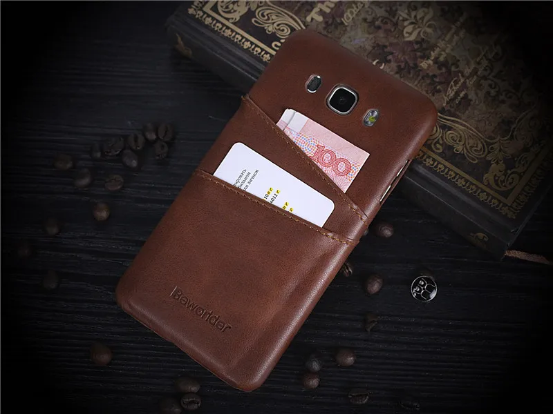 Beworlder чехол для Samsung Galaxy J7 2015 J700 кожаный винтажный слот карт чехлы телефонов