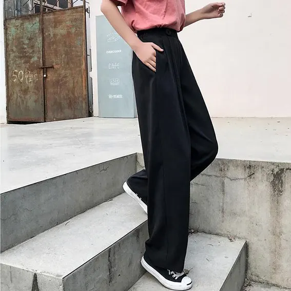 Женские шифоновые брюки большого размера летние корейские свободные тонкие