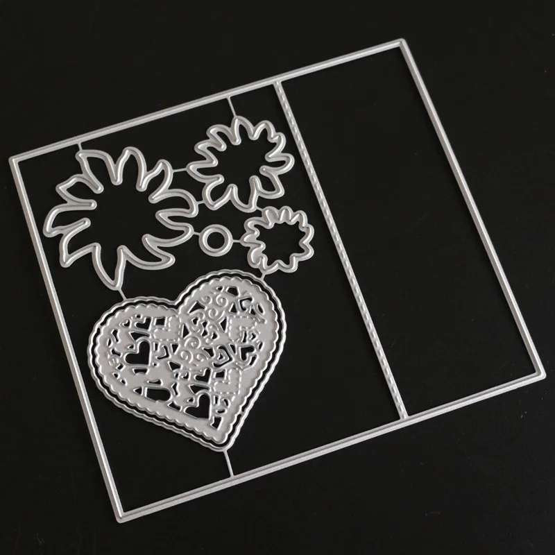 Сердце Plantillas трафарет Manualidades шаблон Wykrojiki Maetal резки умирает 2019 Новый Alinacrafts Sizzix