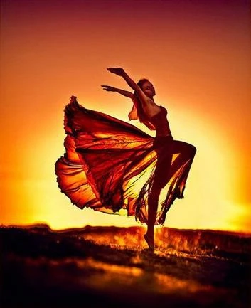 5D Diy Diamond Painting Cross Stitch Girl Dancing In The Sunset Needlework Embroidery Full Round Mosaic Decoration Resin | Дом и сад
