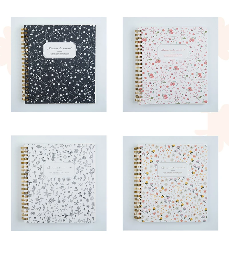 

Korean Flower Floral Style Kawaii Cute Line Notebooks And Journals Personal Diary Sketchbook Day Plan School Supplies Stationery
