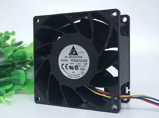 Original delta 8038 12V 2.34A TFB0812UHE 4 line PWM temperature control server heat dissipation fan | Компьютеры и офис