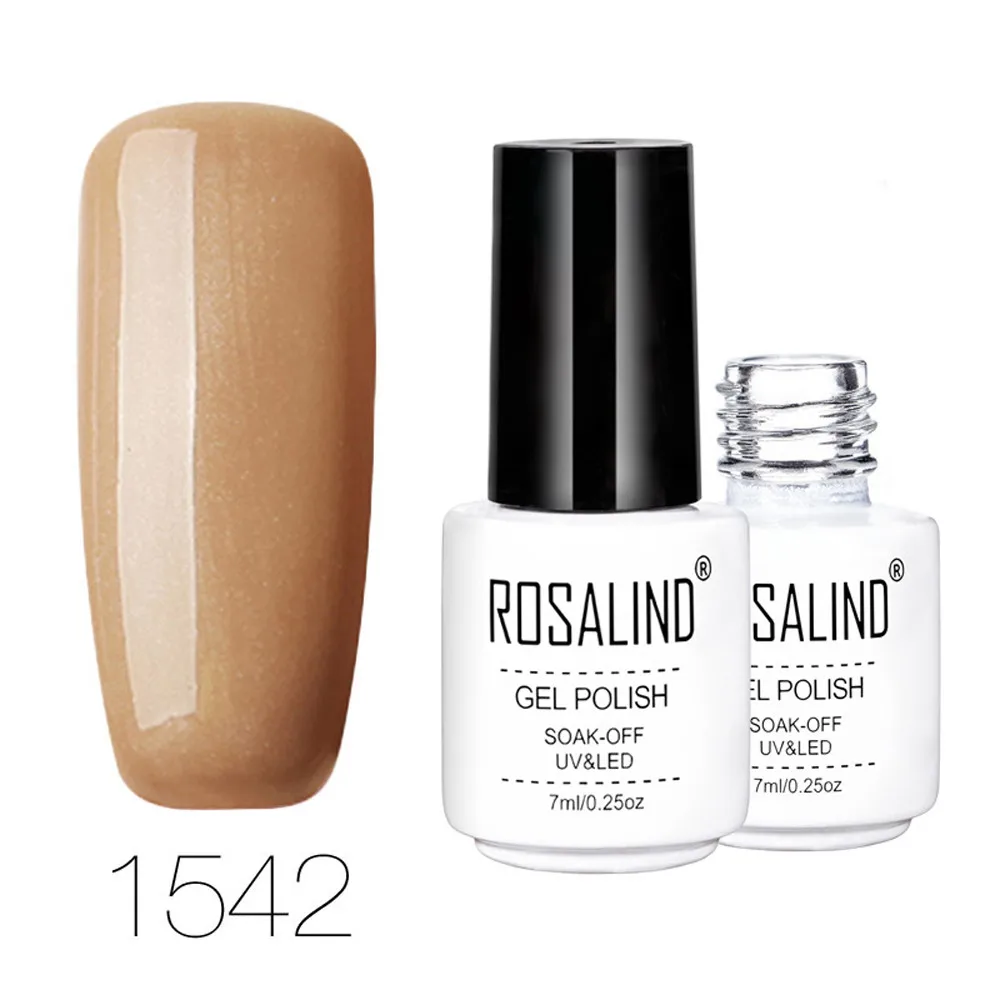 Гель лак для ногтей ROSALIND 7 мл однотонный Гибридный УФ светодиодная лампа дизайна