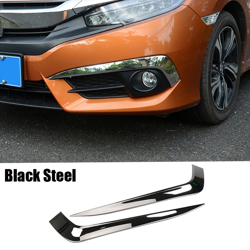Автомобильные наклейки MCrea BOOMBLOCK из нержавеющей стали для Honda Civic 10 2016 2017 передние