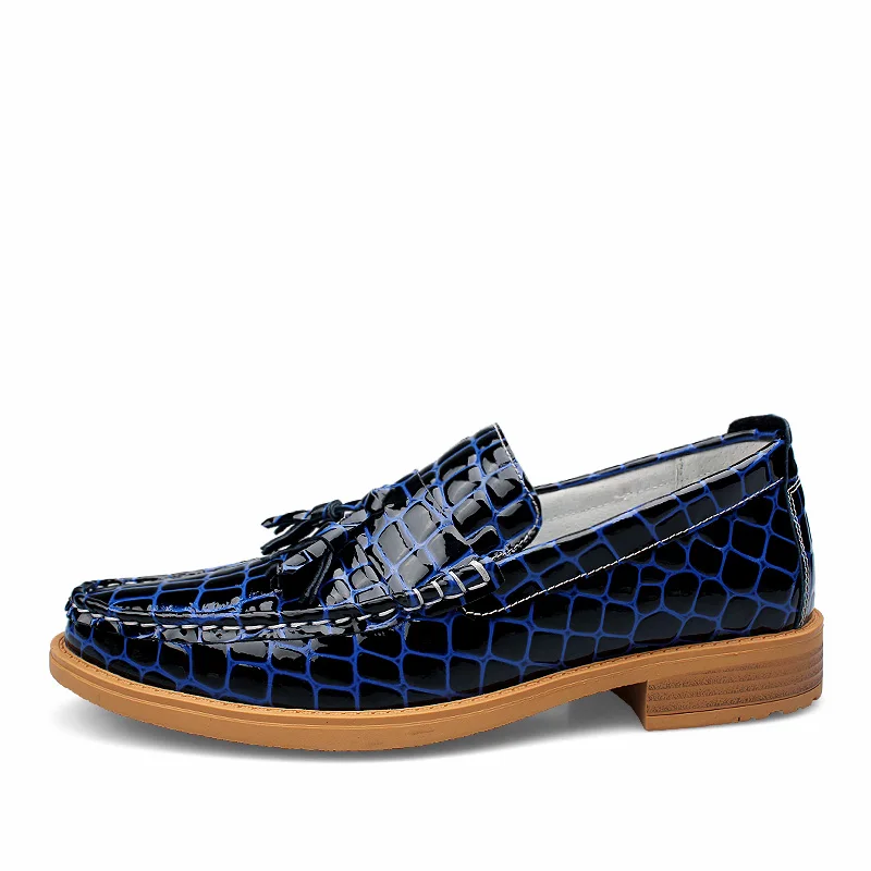 Europe Mens Shoes Genuine Leather Mocassins New Designer Man Zapatillas Hombre Size 38 to 44 Blue Black | Обувь
