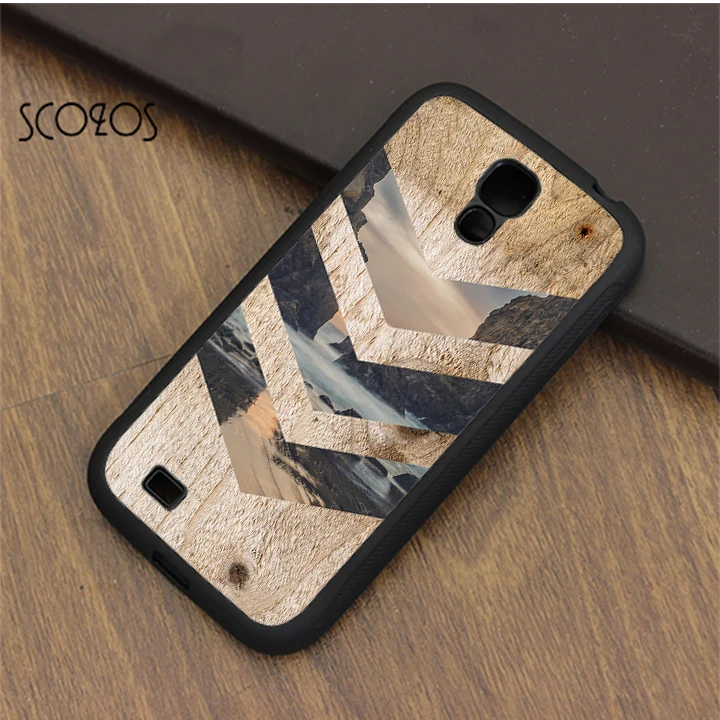 Scozos тропический пляж рок Cove Chevron коричневый Дерево чехол для Samsung Galaxy S3 S4 S5 S6 S7 S8 Edge