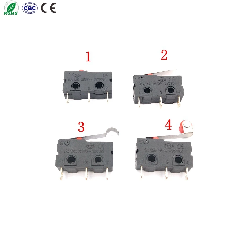 100 шт. мини микро концевой выключатель 3 контакта 5A 125 ~ 250V 10T85 SPDT Snap Action |