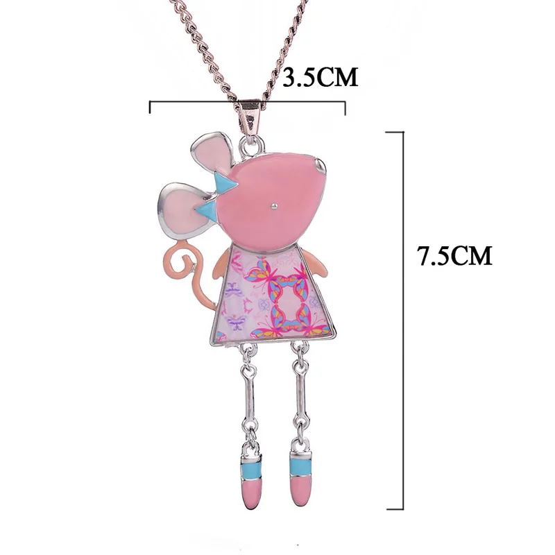 D & Rui ювелирные изделия эмалированное ожерелье для женщин девочек детей