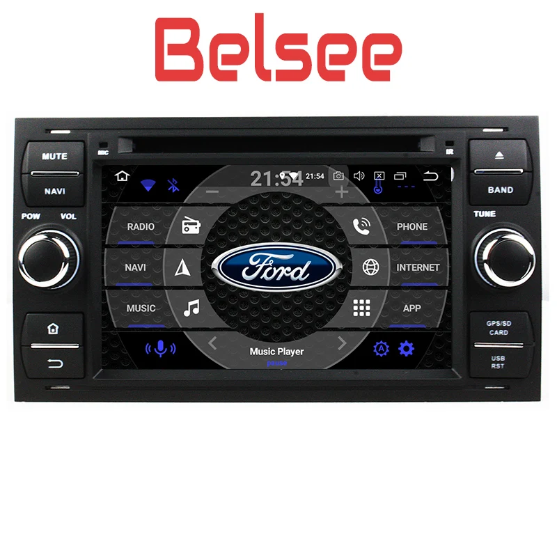 Belsee Android 8 автомобильное радио Стерео Авторадио GPS блок для Ford Focus Connect S MAX Fiesta Galaxy