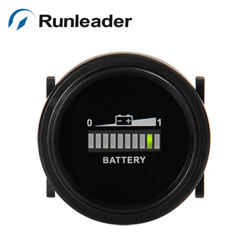 Круглый светодиодный индикатор заряда батареи 12 24 36 48 72 в для гольфа вилочного